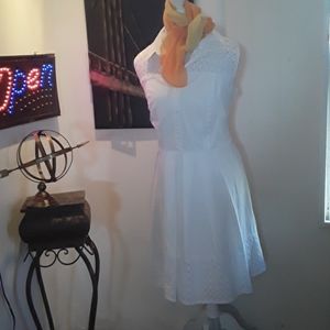 White dress woman!
